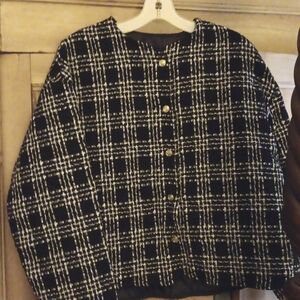 NWOT Zara Tweed Designed Jacket L-XL